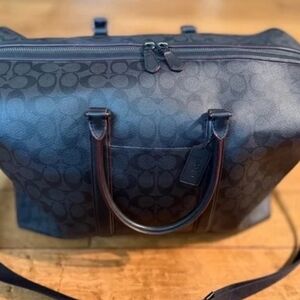 Coach Black Signature Duffel Bag